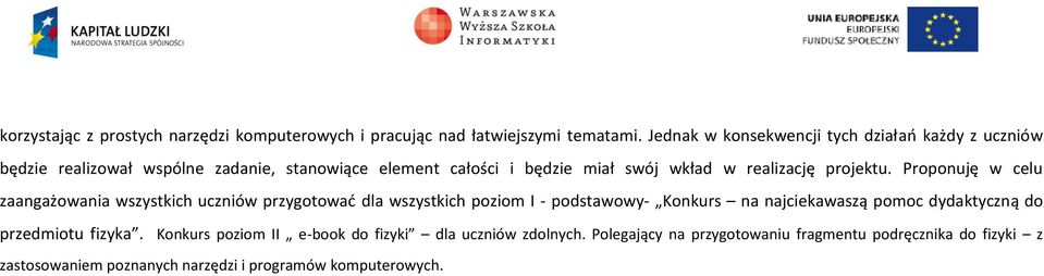 realizację projektu.