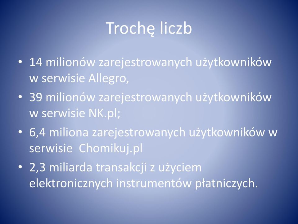 pl; 6,4 miliona zarejestrowanych użytkowników w serwisie Chomikuj.