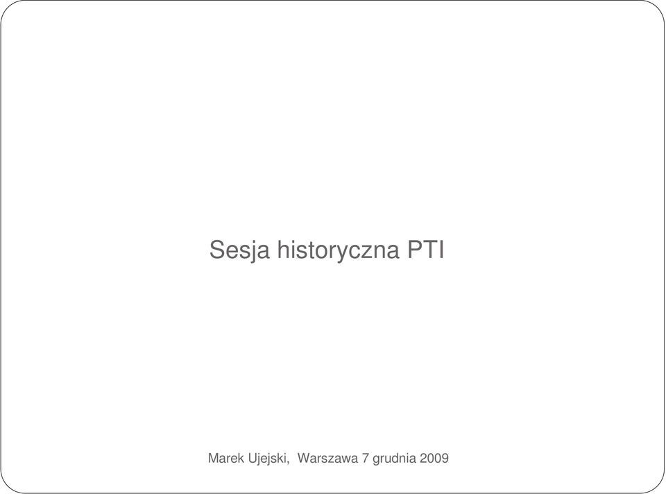 historyczna PTI Marek