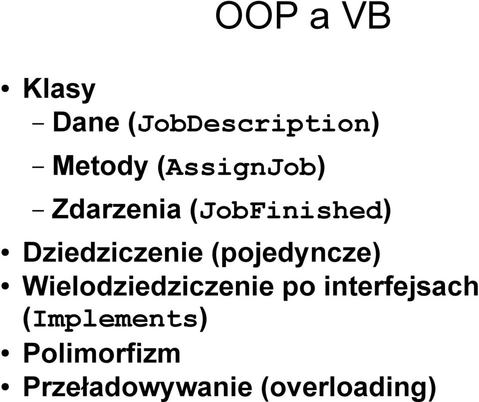 Dziedziczenie (pojedyncze) Wielodziedziczenie po
