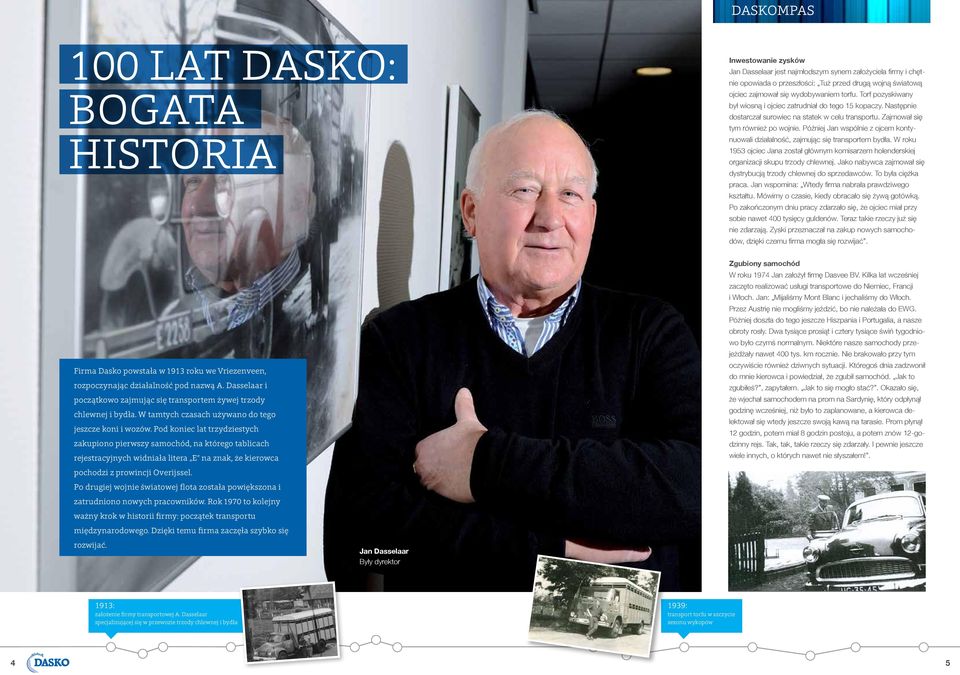 Później Jan wspólnie z ojcem kontynuowali działalność, zajmując się transportem bydła. W roku 1953 ojciec Jana został głównym komisarzem holenderskiej organizacji skupu trzody chlewnej.