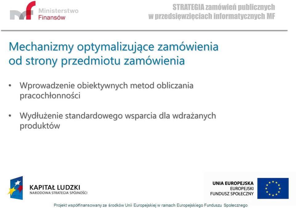 obiektywnych metod obliczania pracochłonności