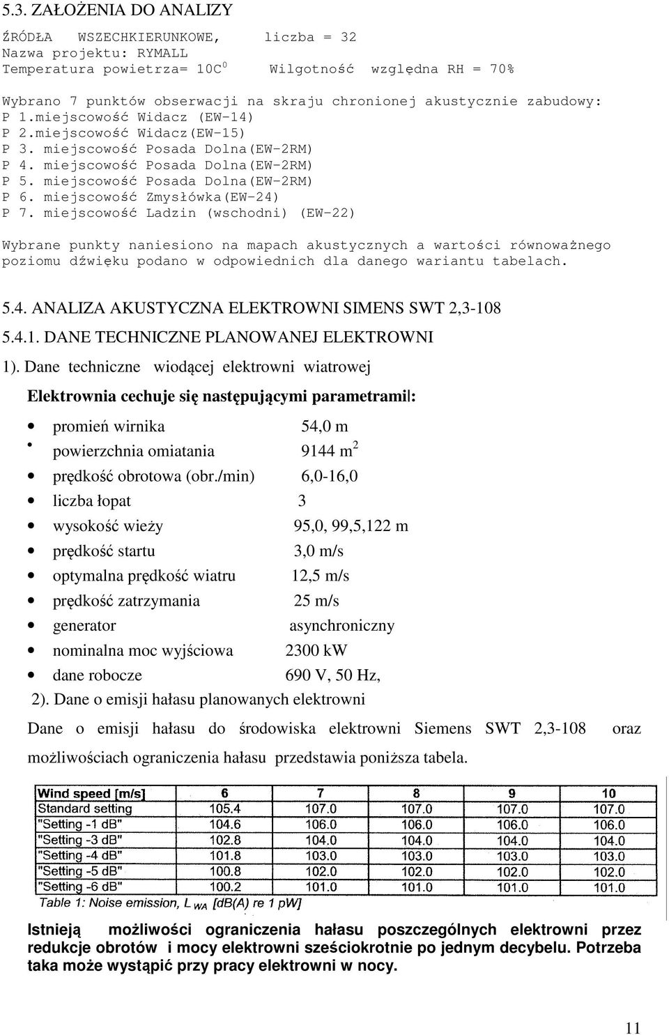 miejscowość Posada Dolna(EW-2RM) P 6. miejscowość Zmysłówka(EW-24) P 7.