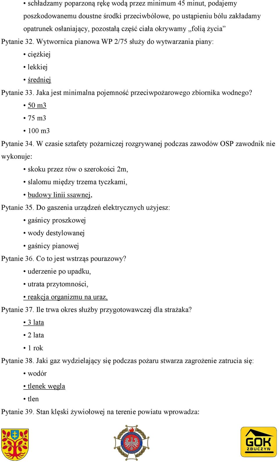 50 m3 75 m3 100 m3 Pytanie 34.