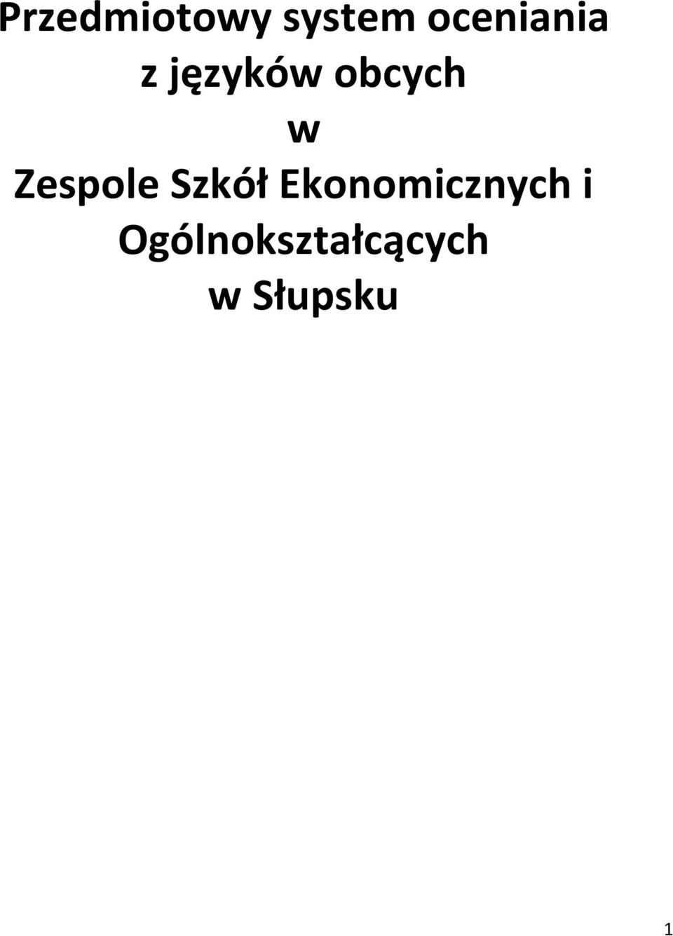 w Zespole Szkół