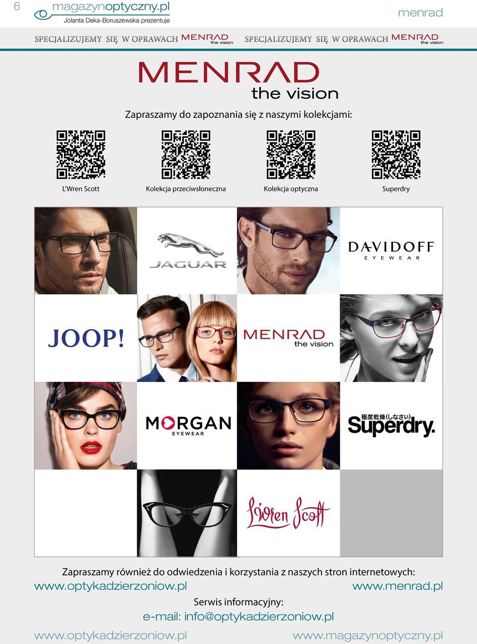 13 09:28 German Eyewear since 1896. MODERN LOOK. MODERN EYEWEAR. Menrad_Einzel_A4.indd 2 05.12.