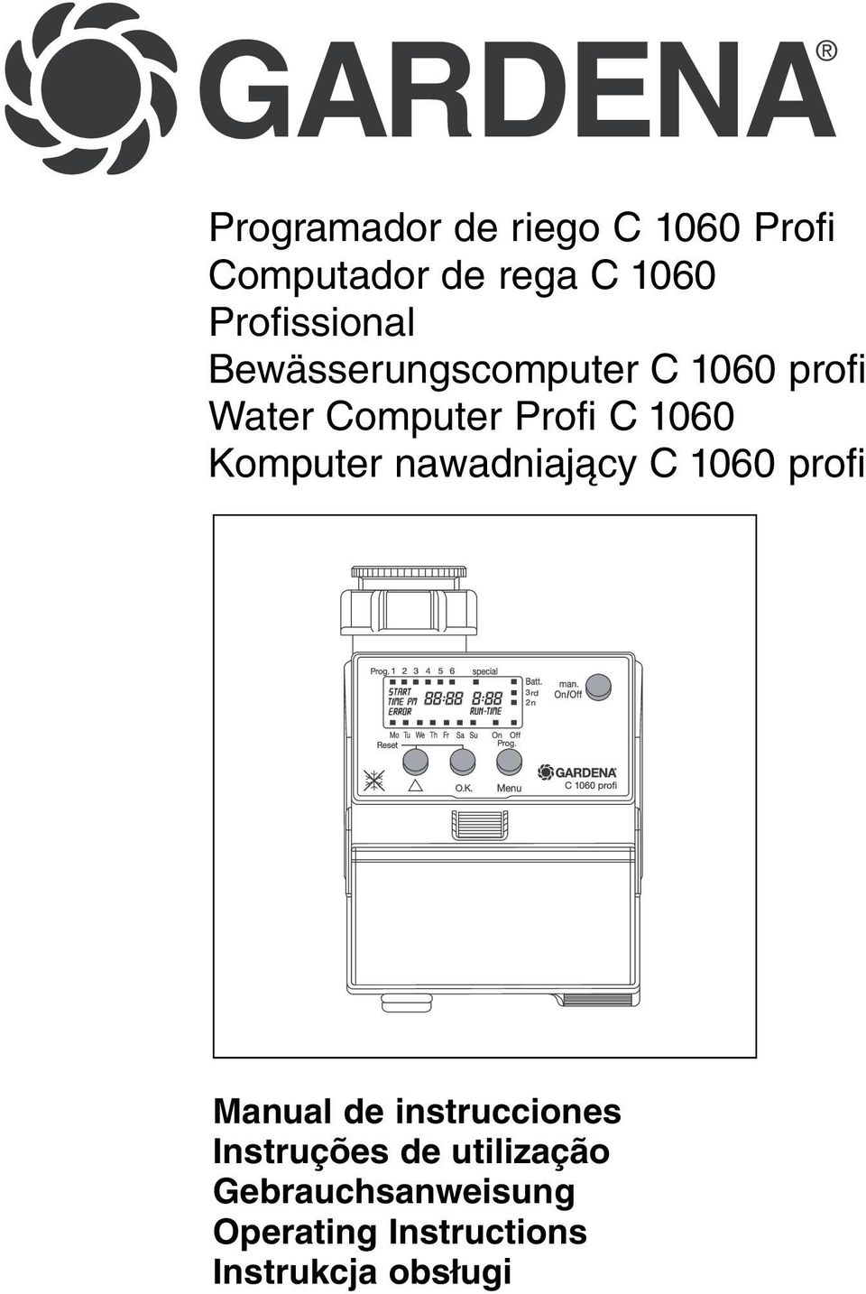 1060 Komputer nawadniaj cy C 1060 profi Manual de instrucciones