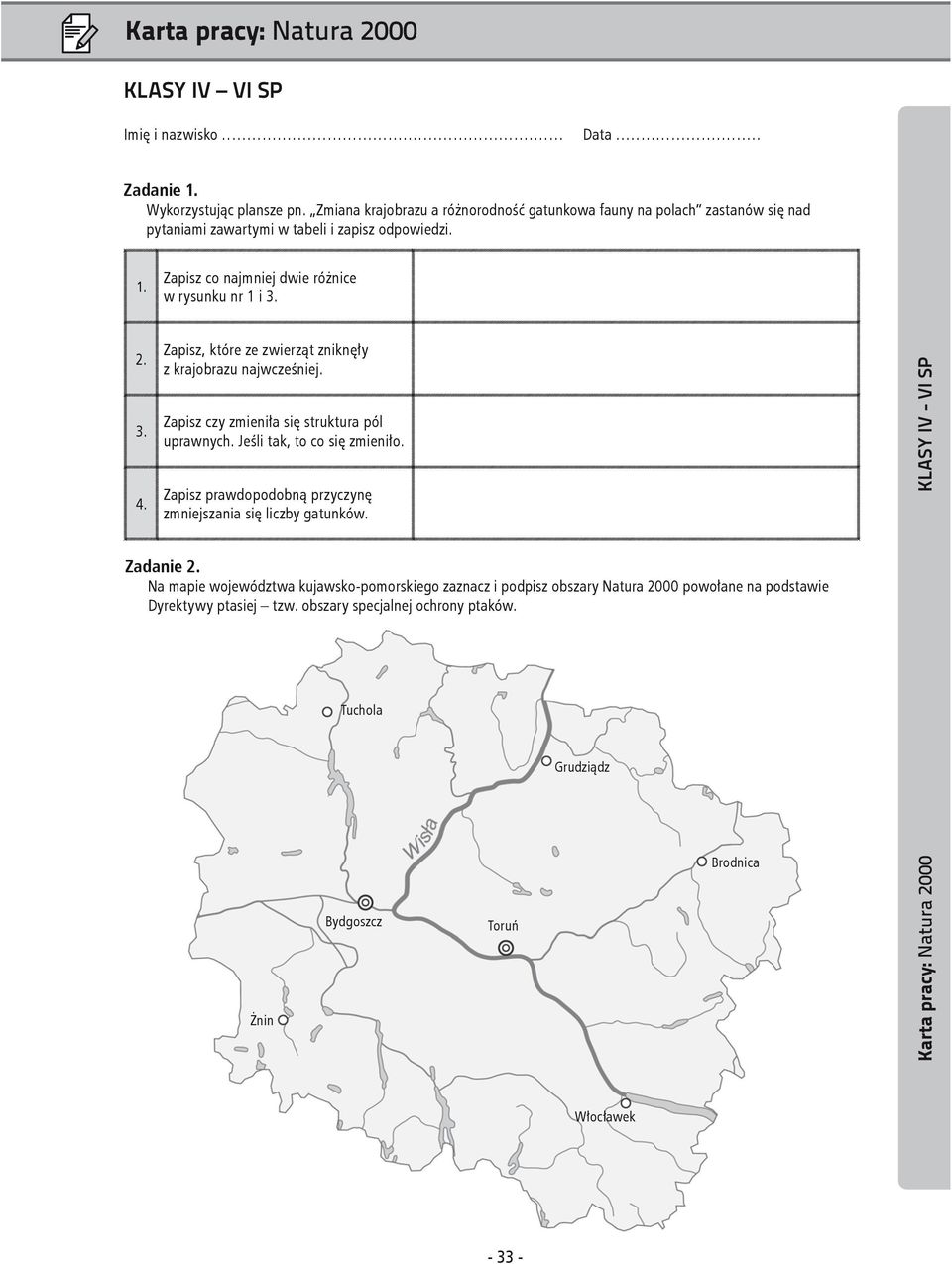 Zapisz, które ze zwierząt zniknęły z krajobrazu najwcześniej. Zapisz czy zmieniła się struktura pól uprawnych. Jeśli tak, to co się zmieniło.