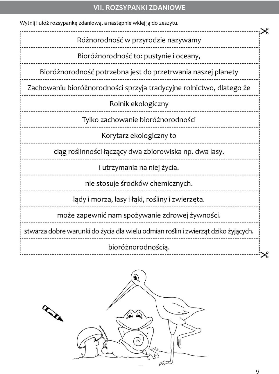 tradycyjne rolnictwo, dlatego że Rolnik ekologiczny Tylko zachowanie bioróżnorodności Korytarz ekologiczny to ciąg roślinności łączący dwa zbiorowiska np. dwa lasy.