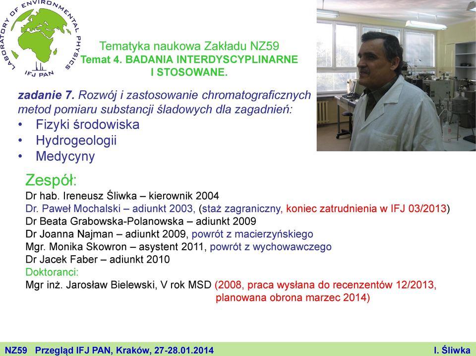Ireneusz Śliwka kierownik 2004 Dr.