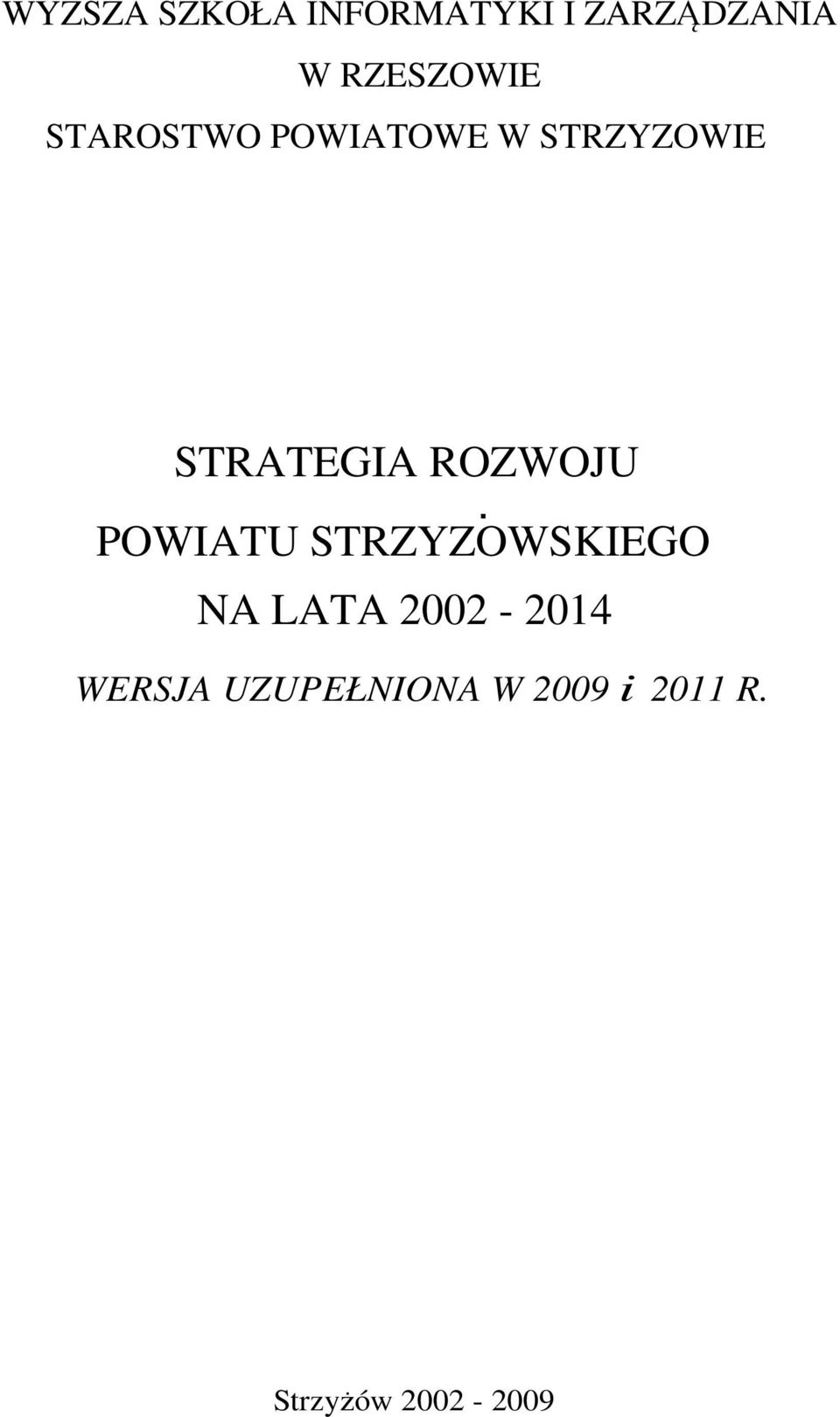 STRATEGIA ROZWOJU.