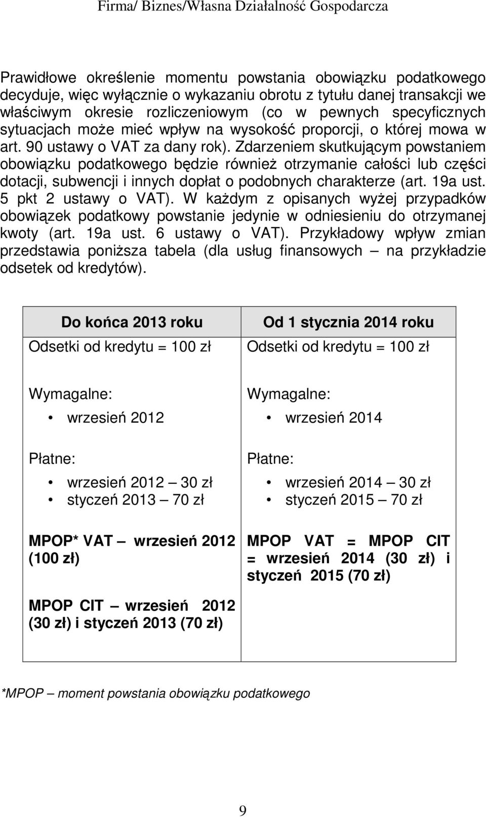 Zdarzeniem skutkującym powstaniem obowiązku podatkowego będzie równieŝ otrzymanie całości lub części dotacji, subwencji i innych dopłat o podobnych charakterze (art. 19a ust. 5 pkt 2 ustawy o VAT).