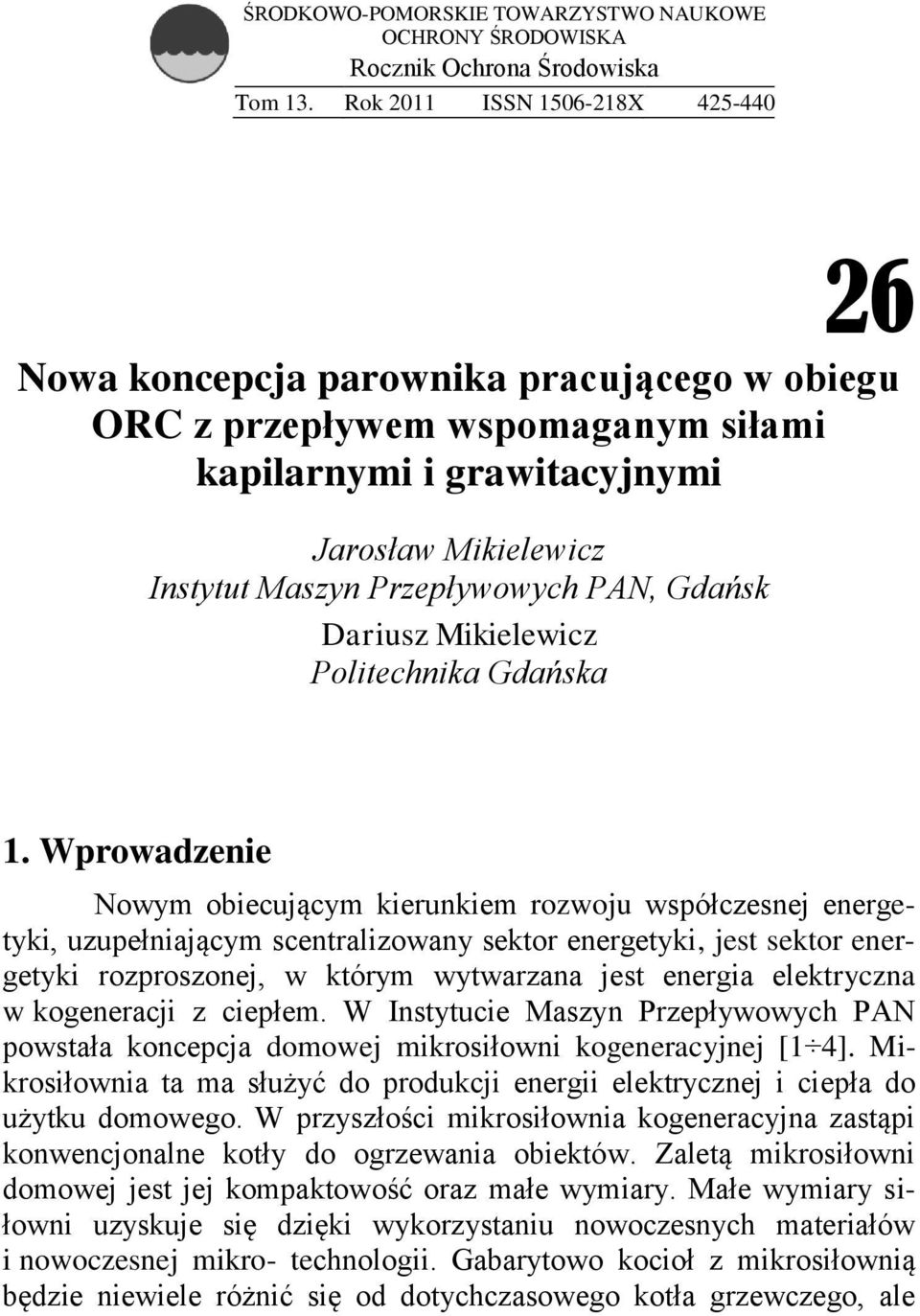 Gdańsk Dariusz Mikielewicz Politechnika Gdańska 1.