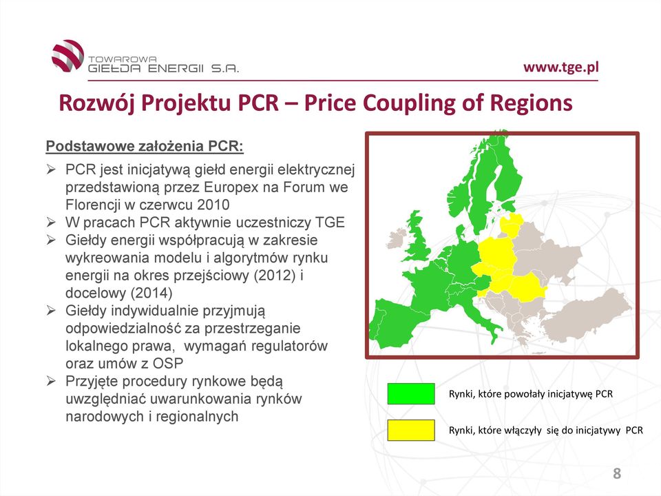 przejściowy (2012) i docelowy (2014) Giełdy indywidualnie przyjmują odpowiedzialność za przestrzeganie lokalnego prawa, wymagań regulatorów oraz umów z OSP