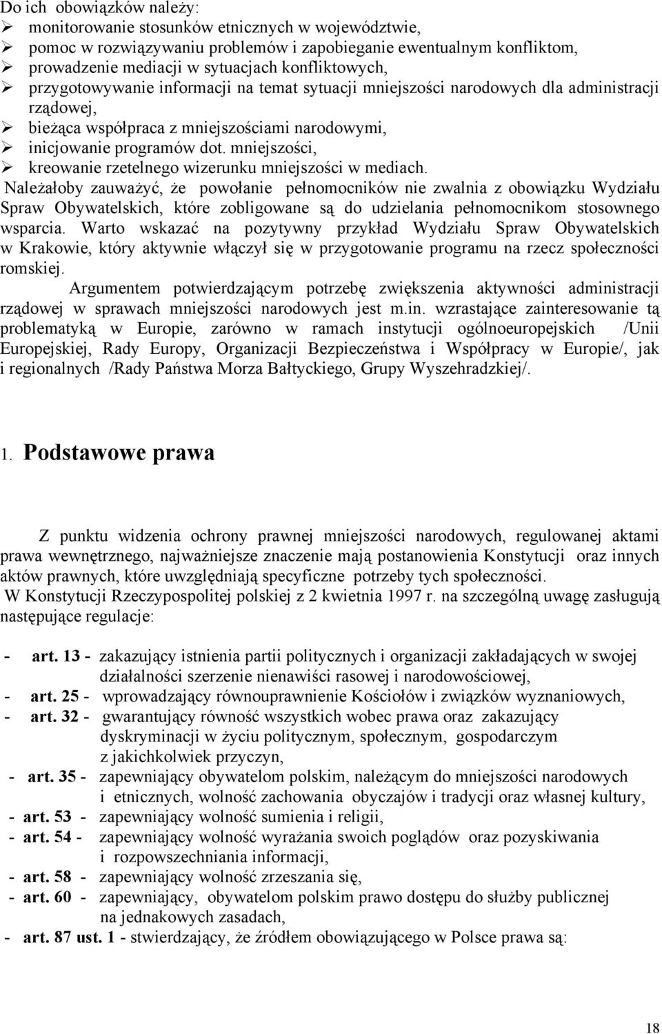 mniejszości, kreowanie rzetelnego wizerunku mniejszości w mediach.