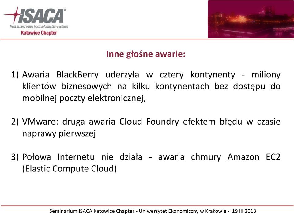 elektronicznej, 2) VMware: druga awaria Cloud Foundry efektem błędu w czasie