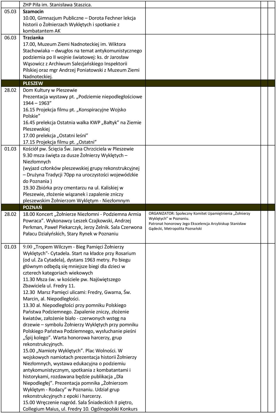 dr Jarosław Wąsowicz z Archiwum Salezjańskiego Inspektorii Pilskiej oraz mgr Andrzej Poniatowski z Muzeum Ziemi Nadnoteckiej. PLESZEW 28.02 Dom Kultury w Pleszewie Prezentacja wystawy pt.