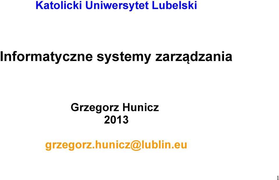 systemy zarządzania Grzegorz