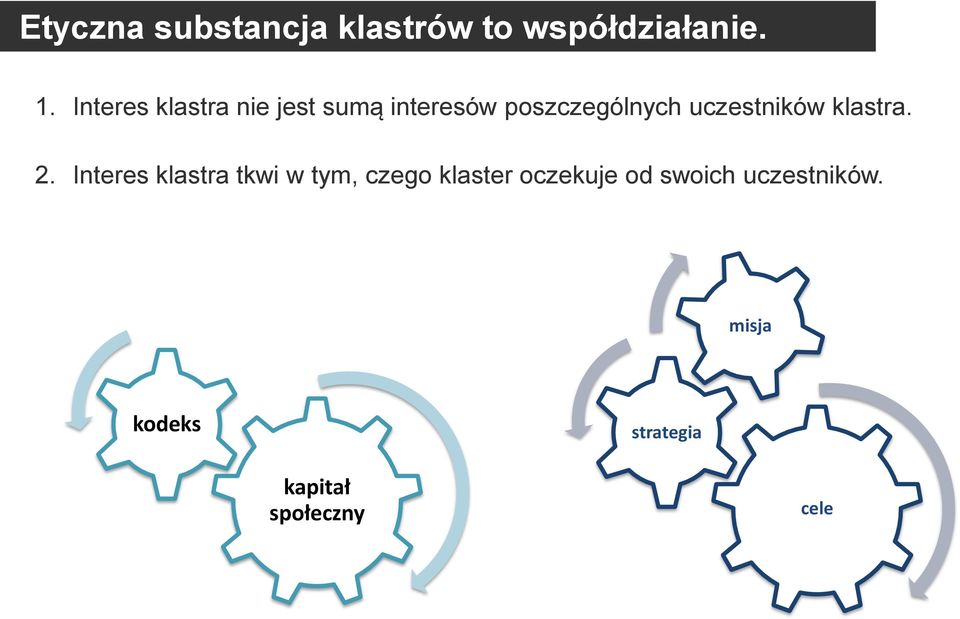 uczestników klastra. 2.