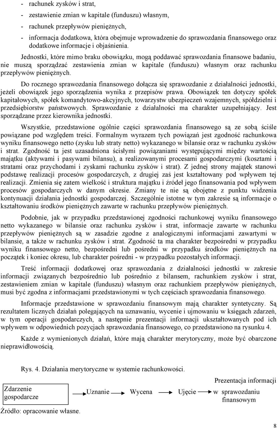 Jednostki, które mimo braku obowiązku, mogą poddawać sprawozdania finansowe badaniu, nie muszą sporządzać zestawienia zmian w kapitale (funduszu) własnym oraz rachunku przepływów pieniężnych.