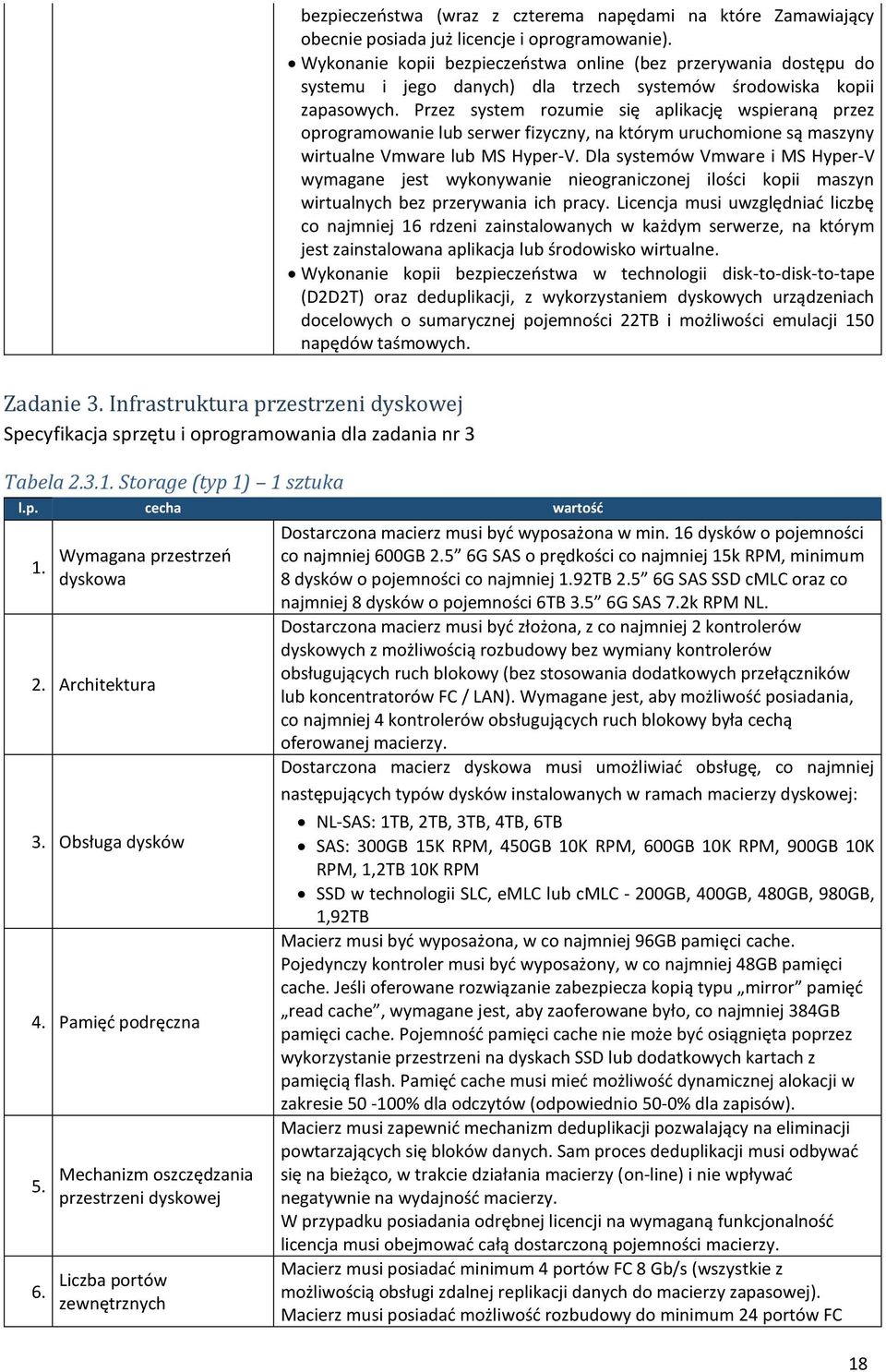 Przez system rozumie się aplikację wspieraną przez oprogramowanie lub serwer fizyczny, na którym uruchomione są maszyny wirtualne Vmware lub MS Hyper-V.