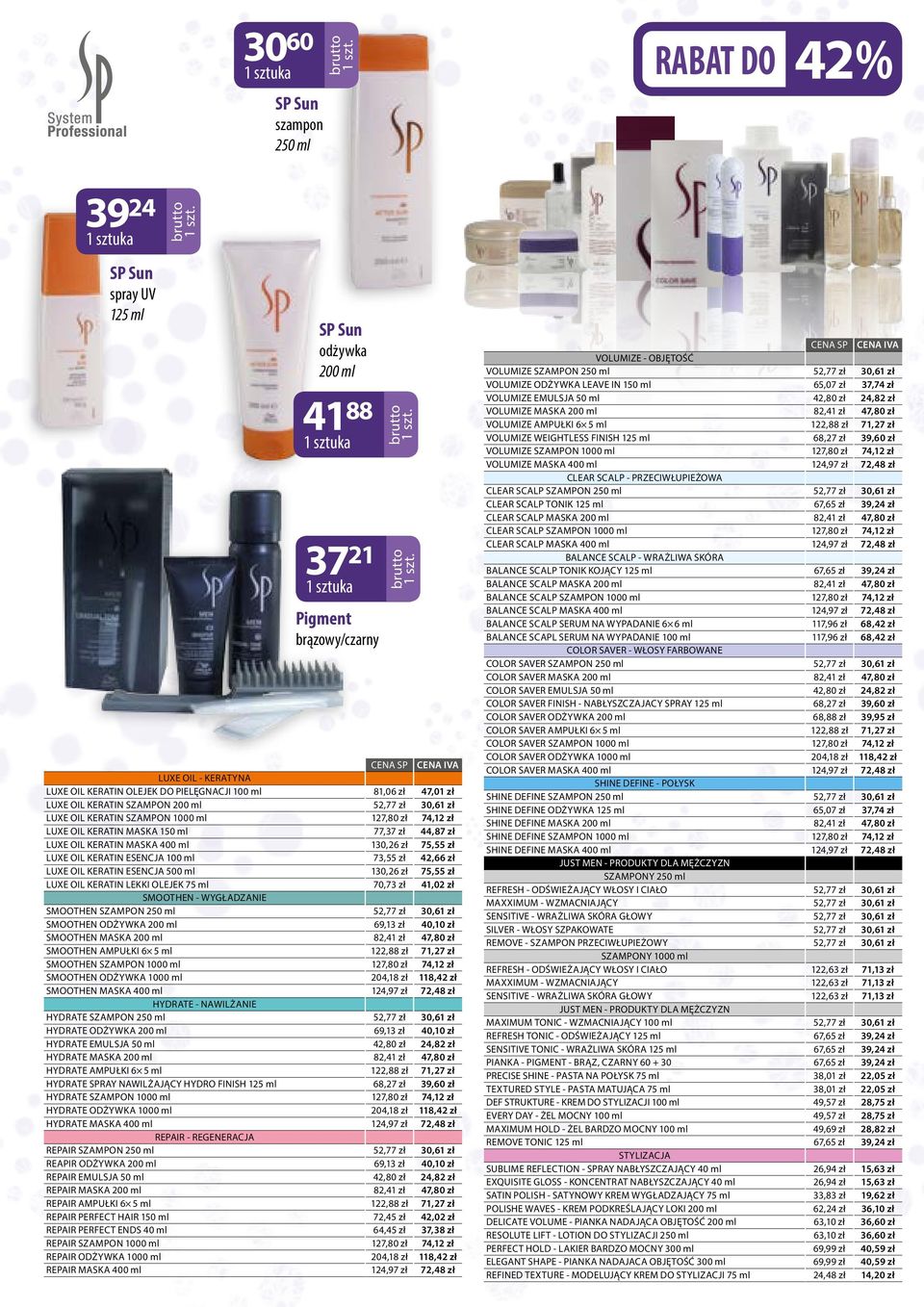 KERATIN MASKA 400 ml 130,26 zł 75,55 zł LUXE OIL KERATIN ESENCJA 100 ml 73,55 zł 42,66 zł LUXE OIL KERATIN ESENCJA 500 ml 130,26 zł 75,55 zł LUXE OIL KERATIN LEKKI OLEJEK 75 ml 70,73 zł 41,02 zł