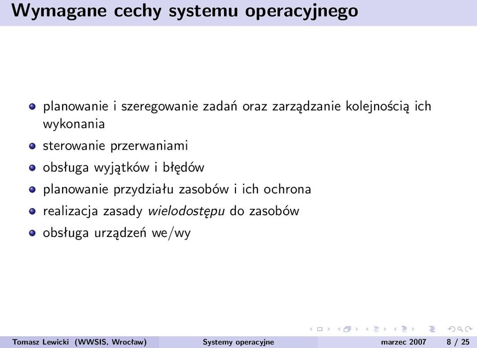 planowanie przydziału zasobów i ich ochrona realizacja zasady wielodostępu do