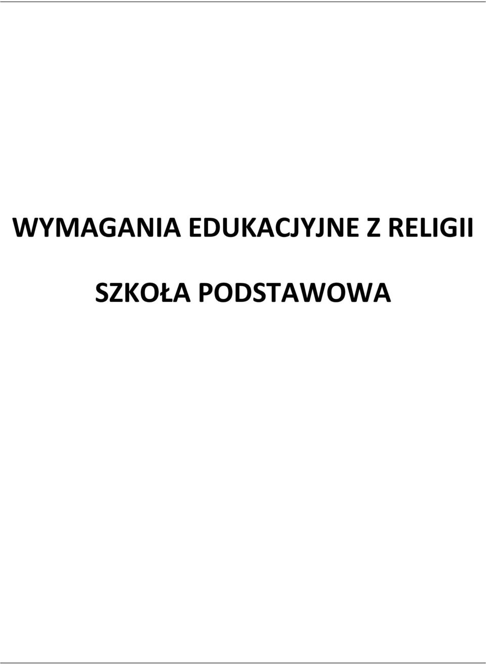 Z RELIGII