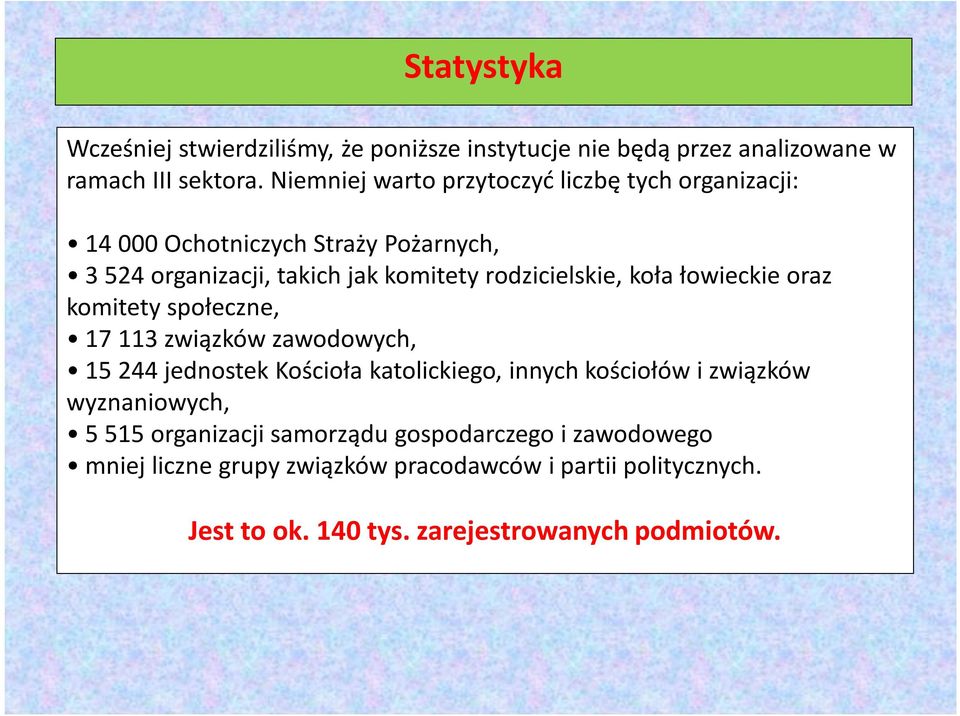 rodzicielskie, koła łowieckie oraz komitety społeczne, 17 113 związków zawodowych, 15 244 jednostek Kościoła katolickiego, innych kościołów i