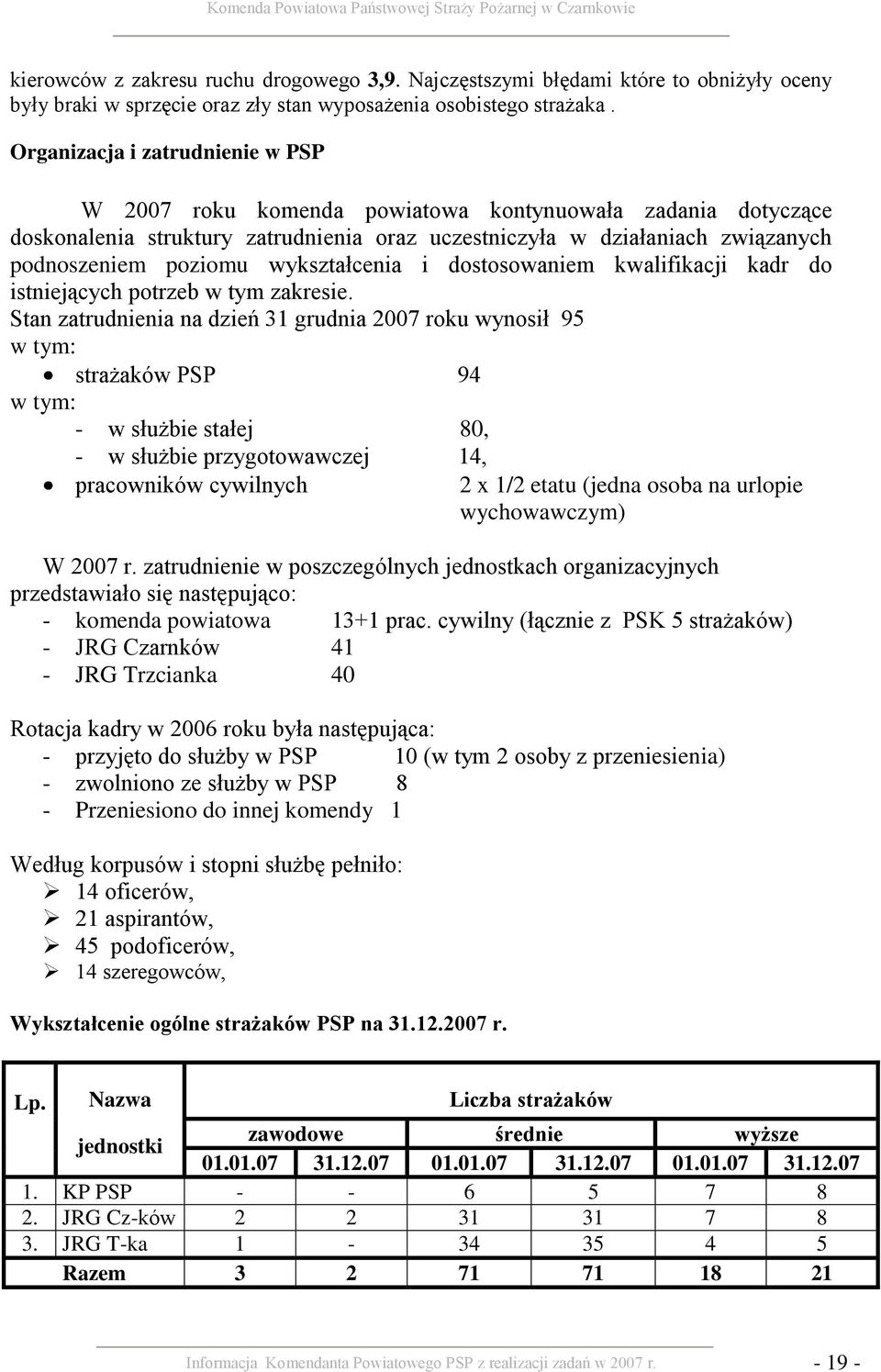 wykształcenia i dostosowaniem kwalifikacji kadr do istniejących potrzeb w tym zakresie.