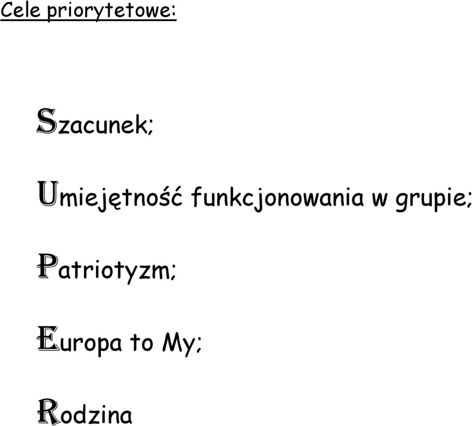 funkcjonowania w grupie;