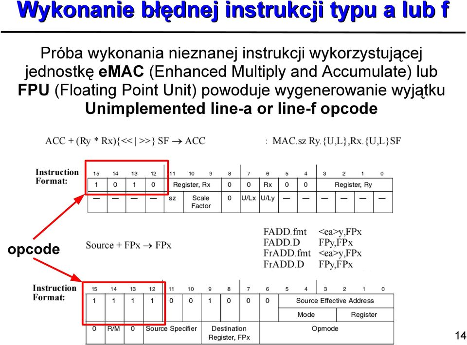 Multiply and Accumulate) lub FPU (Floating Point Unit) powoduje