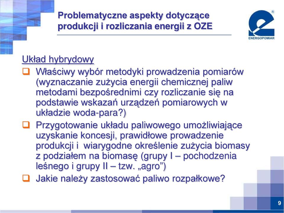 układzie woda-para?