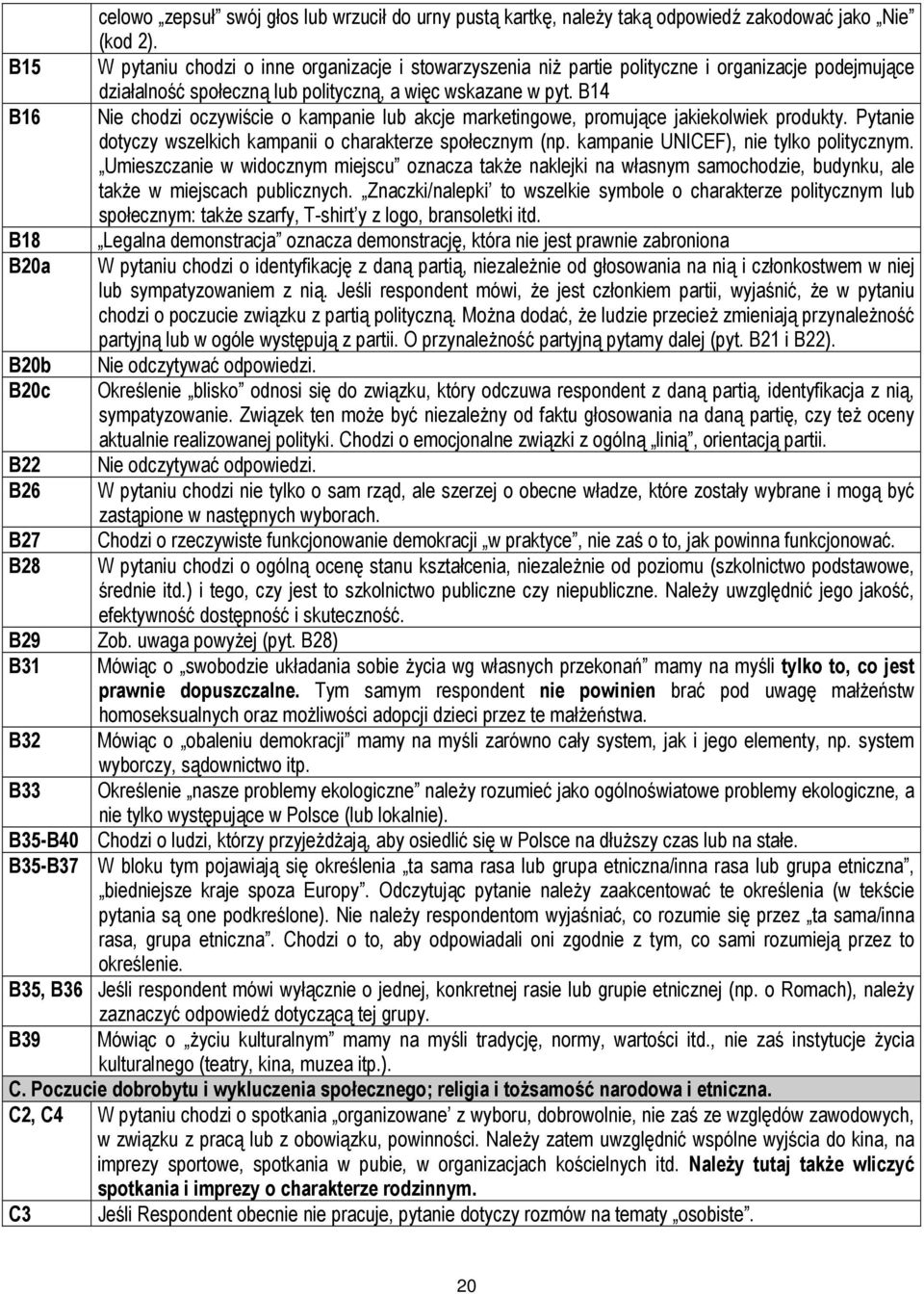 B14 B16 Nie chodzi oczywiście o kampanie lub akcje marketingowe, promujące jakiekolwiek produkty. Pytanie dotyczy wszelkich kampanii o charakterze społecznym (np.