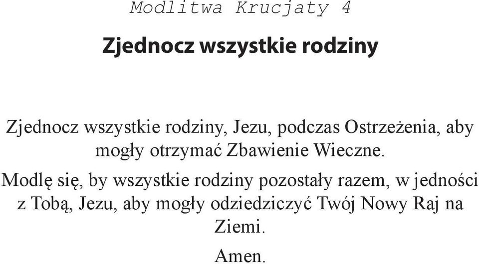 Zbawienie Wieczne.