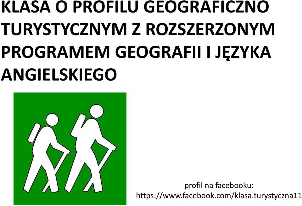 GEOGRAFII I JĘZYKA ANGIELSKIEGO profil