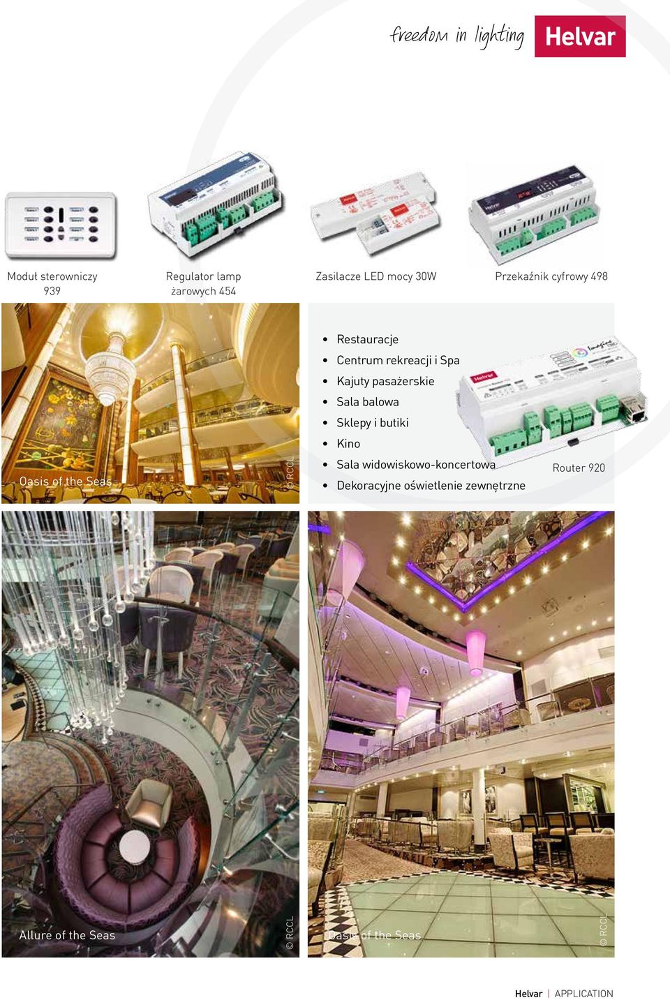 Sala balowa Sklepy i butiki Kino Oasis of the Seas RCCL Sala