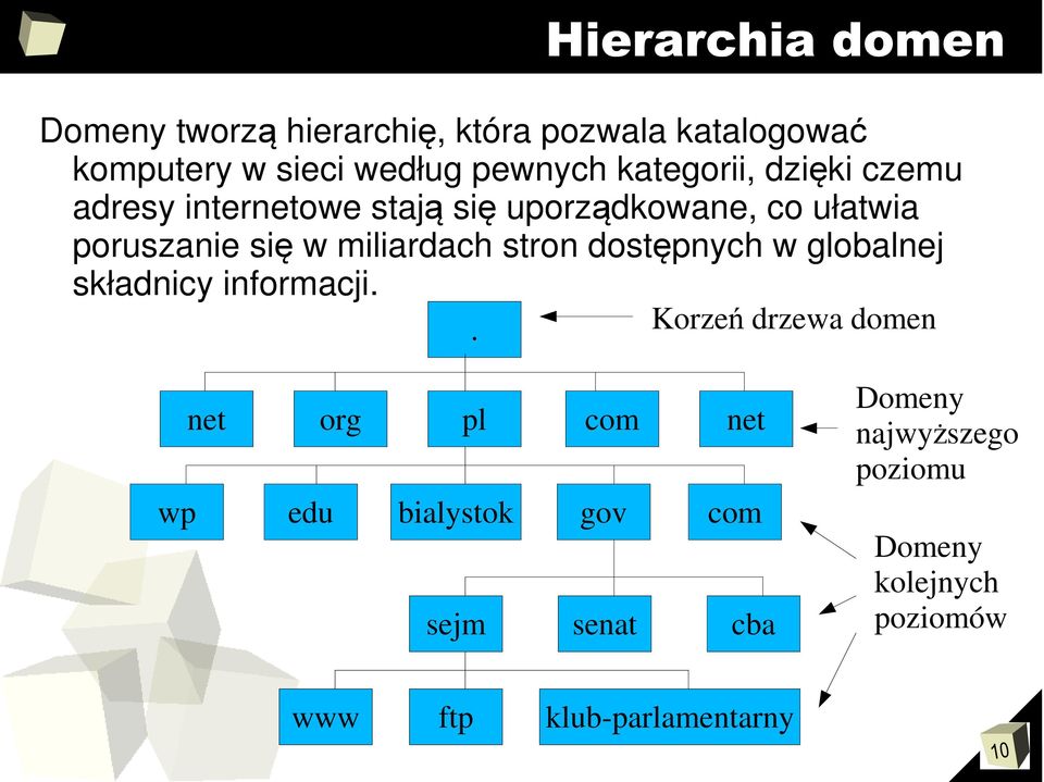 dostępnych w globalnej składnicy informacji.