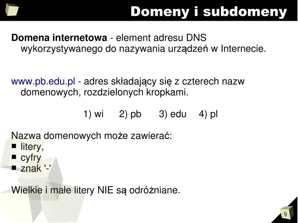 pl - adres składający się z czterech nazw domenowych, rozdzielonych