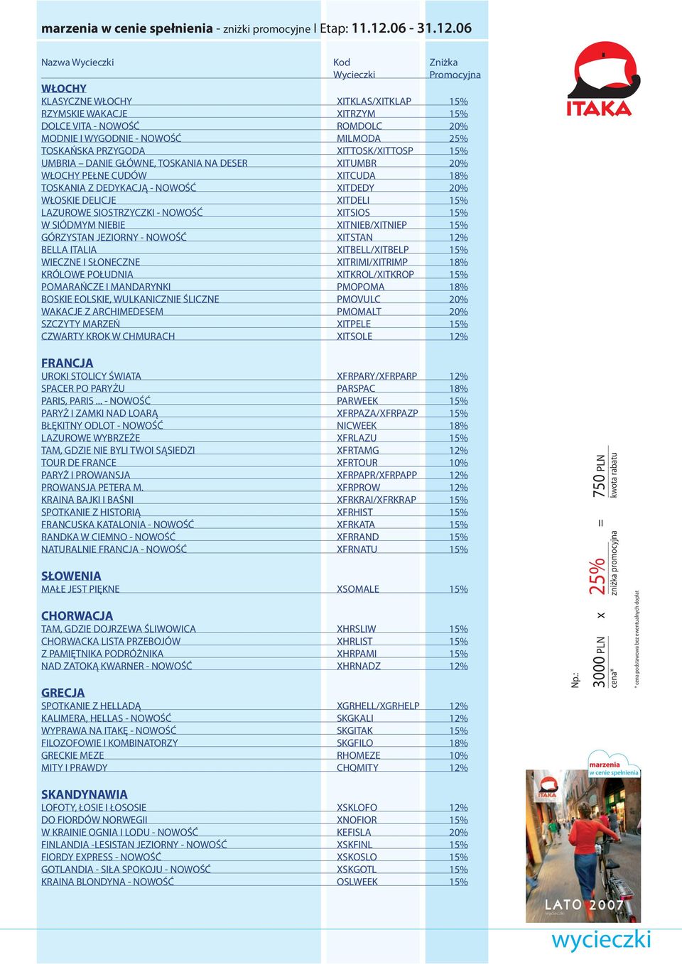 SIOSTRZYCZKI - NOWOŚĆ XITSIOS 15% W SIÓDMYM NIEBIE XITNIEB/XITNIEP 15% GÓRZYSTAN JEZIORNY - NOWOŚĆ XITSTAN 12% BELLA ITALIA XITBELL/XITBELP 15% WIECZNE I SŁONECZNE XITRIMI/XITRIMP 18% KRÓLOWE