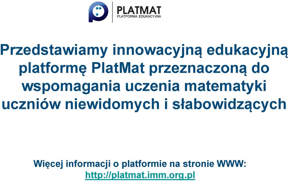 matematyki uczniów niewidomych i słabowidzących