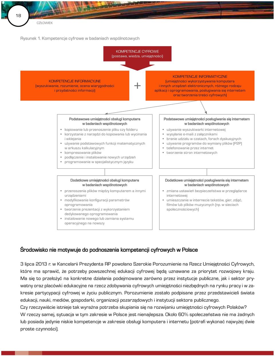 KOMPETENCJE INFORMATYCZNE (umiejętności wykorzystywania komputera i innych urządzeń elektronicznych, różnego rodzaju aplikacji i oprogramowania, posługiwania się internetem oraz tworzenia treści