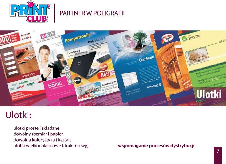 kolorystyka i kszta³t ulotki