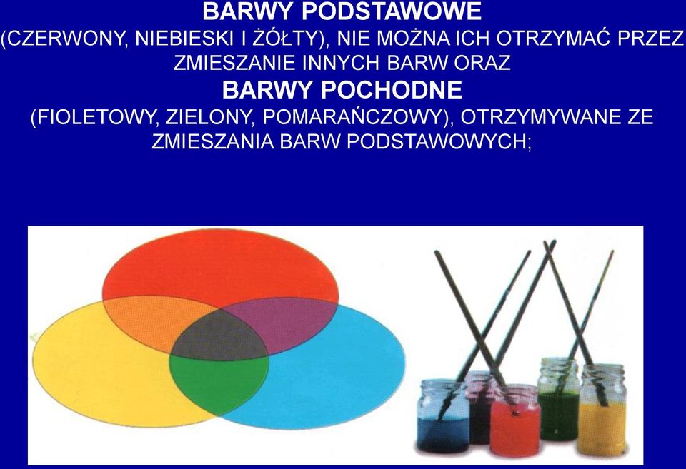 BARW ORAZ BARWY POCHODNE (FIOLETOWY, ZIELONY,