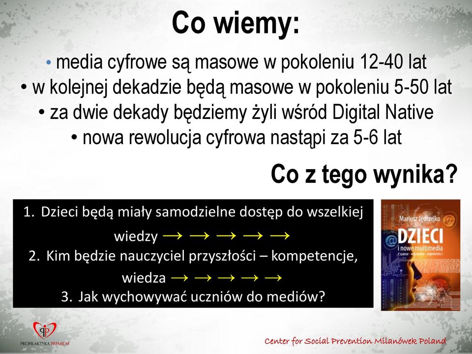 Dzieci będą miały samodzielne dostęp do wszelkiej wiedzy 2.