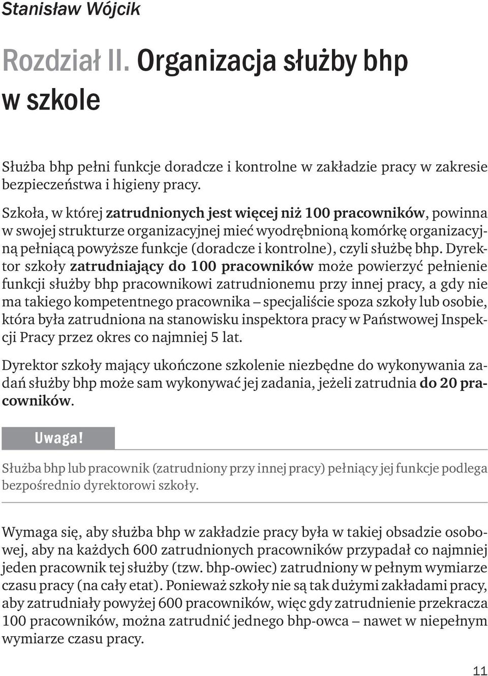 czyli służbę bhp.