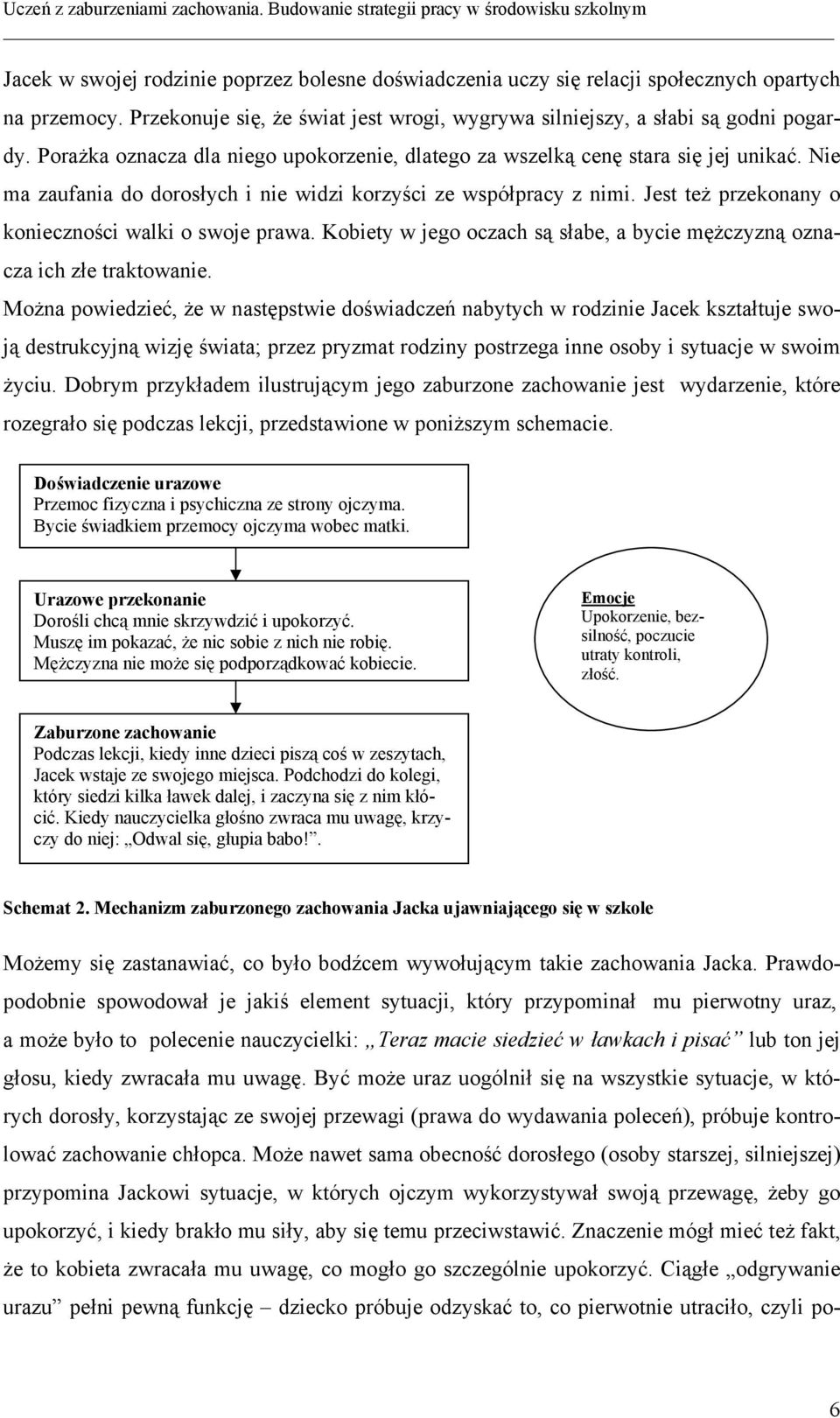 Jest też przekonany o konieczności walki o swoje prawa. Kobiety w jego oczach są słabe, a bycie mężczyzną oznacza ich złe traktowanie.