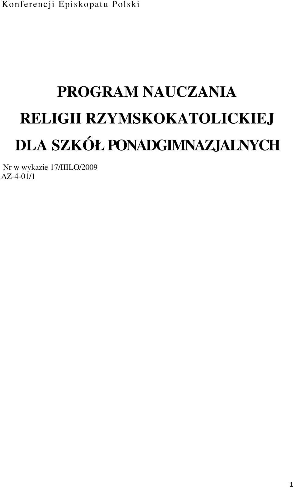 RZYMSKOKATOLICKIEJ DLA SZKÓŁ