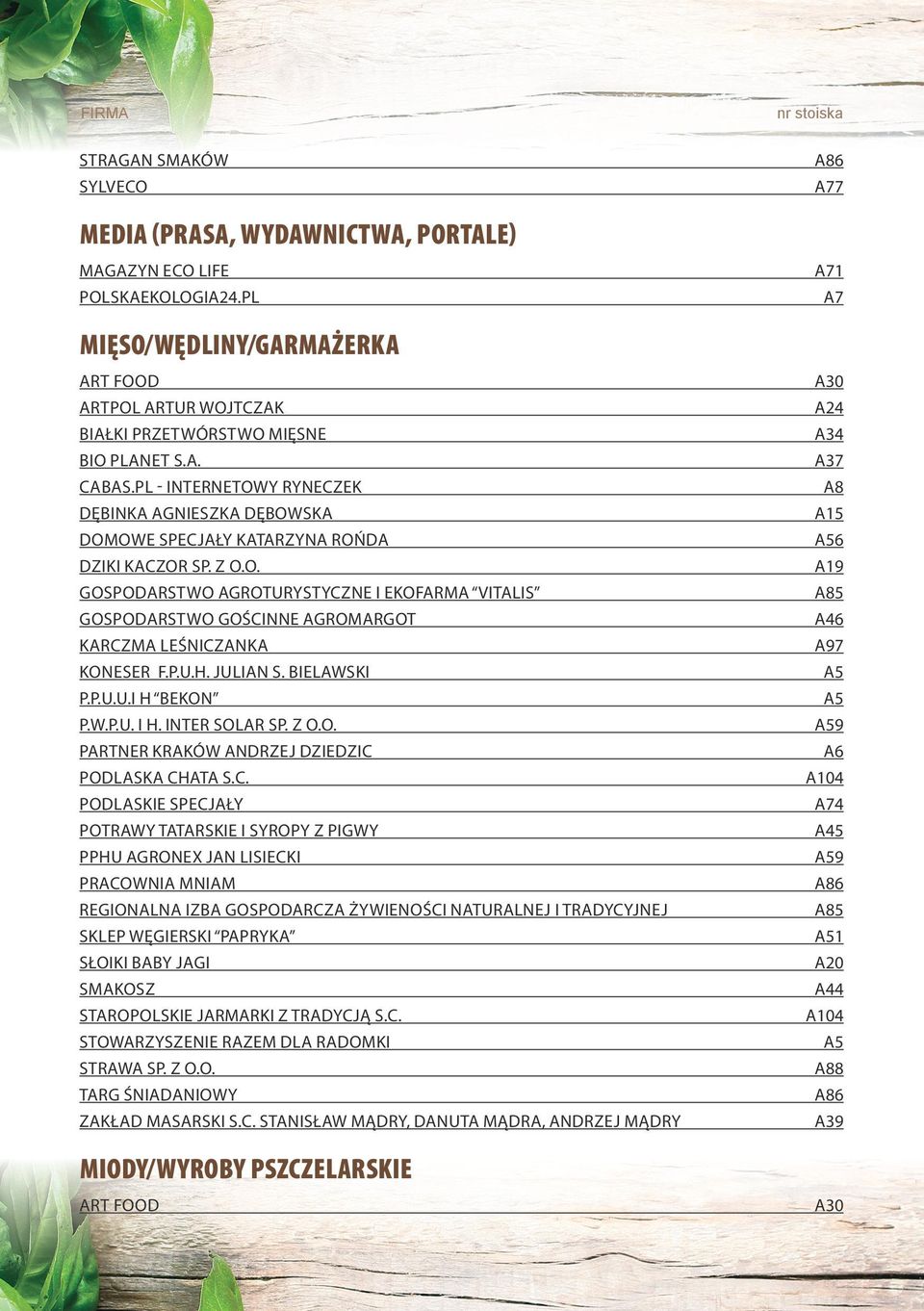 P.U.H. JULIAN S. BIELAWSKI P.P.U.U.I H BEKON P.W.P.U. I H. INTER SOLAR SP. Z O.O. 9 PODLASKA CH