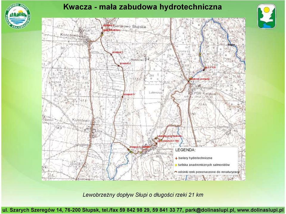 salmonidów odcinki rzek przeznaczone do